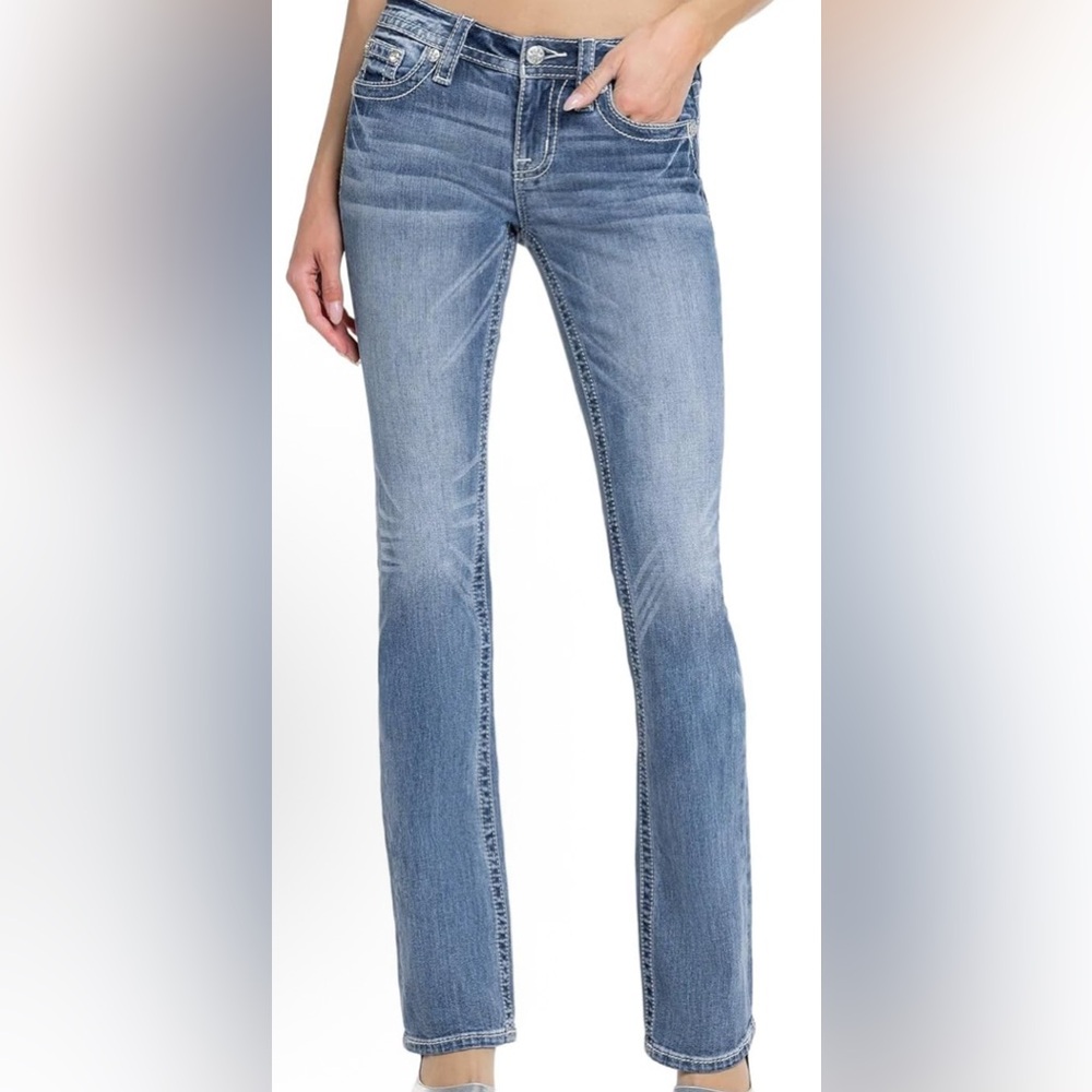 Miss Me Jeans Size 24/32 Bootcut Worn Once - Picture 2 of 5